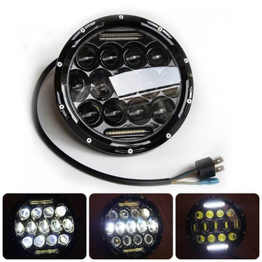 Phare Moto Led Rond homologue Café Racer | moto-scrambler